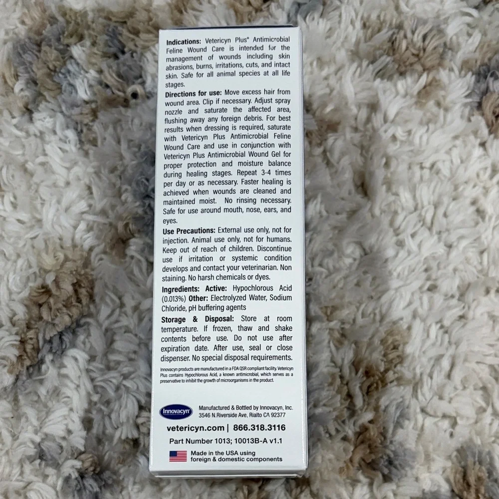 NWT Cat Wound Care Healing Aid - Blue